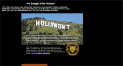Desktop Screenshot of nobudgetfilmschool.com